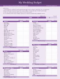 Wedding Budget Planner Template Magdalene Project Org