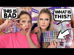 testing out kids makeup from claires