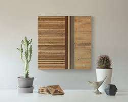 Geometric Wood Wall Art Modern Pattern
