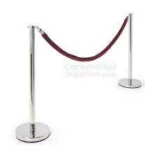 luxury flat top stanchions and rope