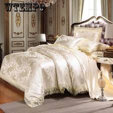bedroom set silk bedding set queen size