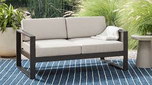 portside aluminum outdoor sofa 62 72
