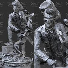 the joker 3d printing unpainted figure