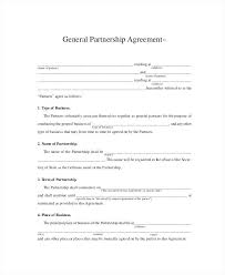 Free Partnership Agreement Template New Best General Unique