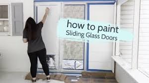 how to paint sliding gl doors no