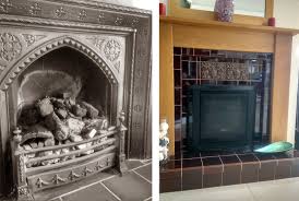 Cast Iron Fireplace To Tiled Fireplace