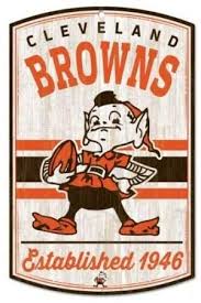We have 8 free cleveland browns vector logos, logo templates and icons. Amazon Com Wincraft Cleveland Browns Nfl Classic Logo Retro Wood Sign 11x17 Brownie Elf 1 4 Thick Sports Outdoors