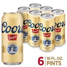 coors banquet lager beer 6 pack 16 fl