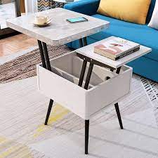 Modern Lift Top Grey Coffee Table With