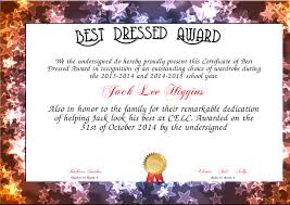 Best Dressed Award Certificate To Print Loving Printable