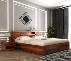 ferguson sheesham wood bed with