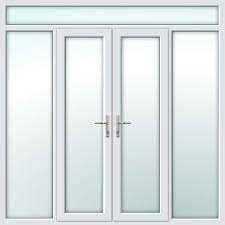 white french doors with side panels