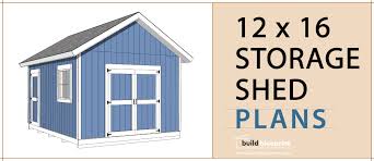 12x16 Shed Diy Plans Gable Roof