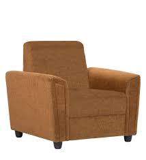 hamburg 1 seater sofa in brown