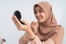tutorial make up simple hijab untuk