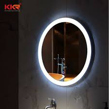 china oval bathroom led mirror lighted