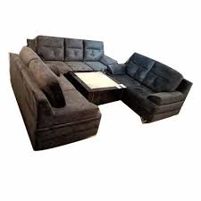 7 seater dark grey living room sofa set