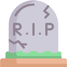 Icono Rip, tumba, cementerio en Halloween