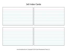 Print 3x5 Index Cards Under Fontanacountryinn Com
