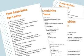100 fun activities for a bored