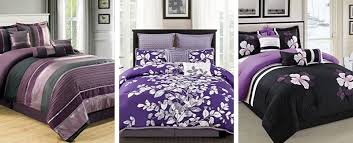 purple and black bedding sets for all