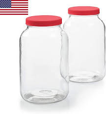 Wide Mouth 1 Gallon Glass Jar With Lid