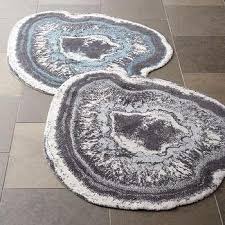 round geode crystal bath rug s