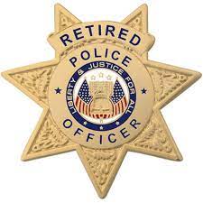 retired police officer mini badge