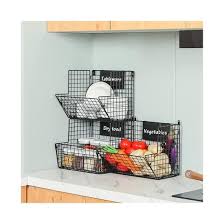 Kitchen Pantry Floor Storage Basket