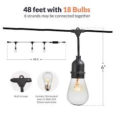 Edison Bulb Weatherproof String Light