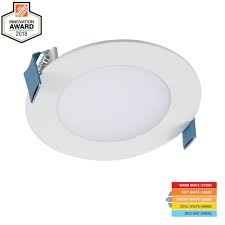 Halo Hlb 4 In White Round Integrated Led Recessed Light