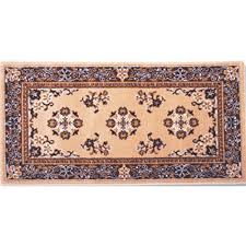 beige oriental virgin wool hearth rug