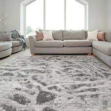 grey marble rug modern silver chic deep