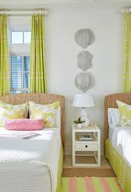 Seagrass Headboard With Yellow And Pink