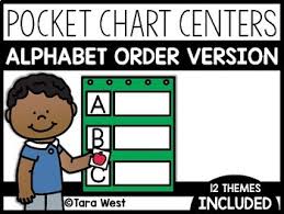 Alphabet Pocket Chart Centers Order