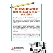 Themed crossword puzzles with a human touch. Buy The Everything Easy Large Print Crosswords Book Volume 8 More Than 120 Crosswords In Easy To Read Large Print Paperback Large Print June 5 2018 Online In Indonesia 1507207867