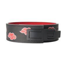 SBD Powerlifter's Premium Quality Leather Naruto Akatsuki Belt Lever  Black & Red | eBay