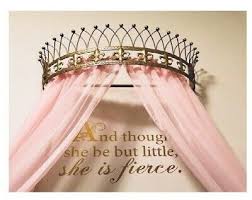 wrought iron pink princess tiara wall
