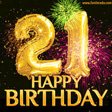 Happy 21st Birthday Animated GIFs - Download on Funimada.com
