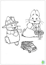 The rainbow and the fairy coloring page stock illustration. Max And Ruby Coloring Page Dinokids Org