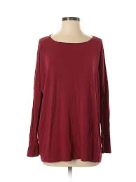 Details About Piko Women Red Long Sleeve T Shirt Sm