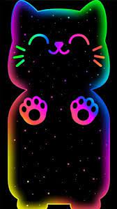 Free Neon Kitty Wallpaper For Your