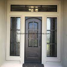 wrought iron elegant entrance door with