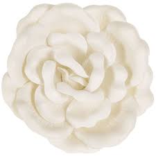 soft white flower adhesive wall decor