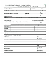 Printable General Employment Application Download Them Or Print