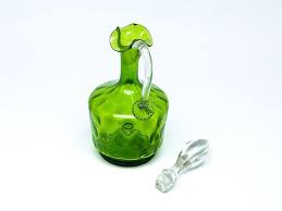Art Nouveau Carafe In Cramberry Glass