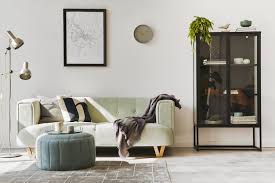 Stylish Loft Interior With Green Sofa