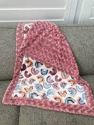 Minky Rosebud Baby Blankets Perfect