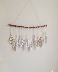Diy Paper Feather Wall Hanging Sew