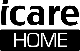Icare home -logo. Icare home  on silmänpaineiden kotimittari.